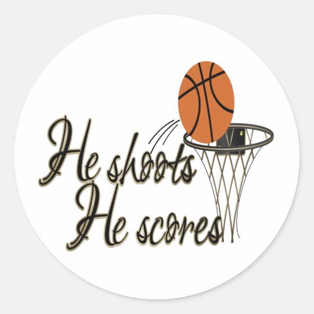Adesivo Ele Atira... Ele Pontua. (Frente)