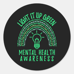 Adesivo Ele Aumenta A Consciência Mental Verde A Consciênc