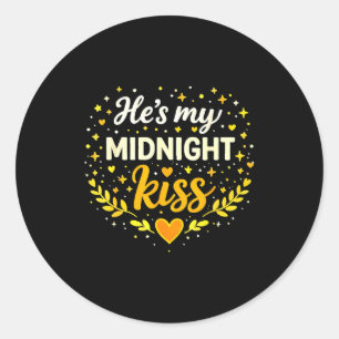 Adesivo Ele é Meu Beijo da Meia-Noite Citação de Amor Româ