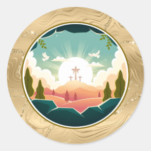 Adesivo Ele é Risen e Celebração da Ressurreição domingo