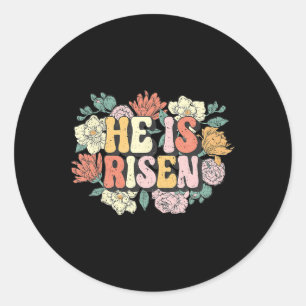 Adesivo Ele É Risen Floral Christian Felzs pascoa Women Gi