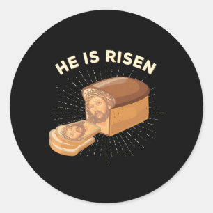 Adesivo Ele É Risen Jesus Cristo, Páscoa Pun Christian Bre