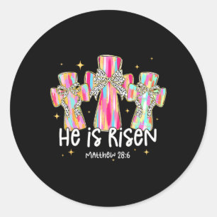 Adesivo Ele É Risen Jesus Felz pascoa Cristã Criança
