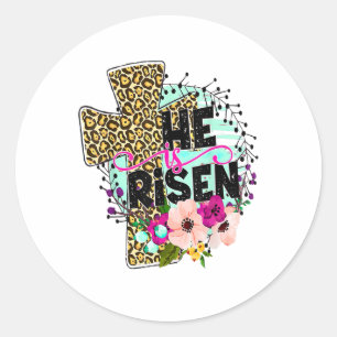 Adesivo Ele É Risen Jesus Felz pascoa Cristã Criança