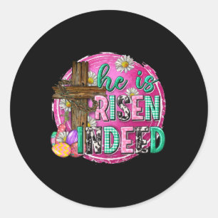 Adesivo Ele É Risen Jesus Felz pascoa Cristã Criança
