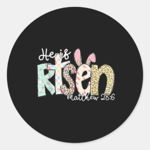 Adesivo Ele É Risen Jesus Felz pascoa Cristã Criança