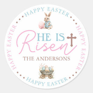 Adesivo Ele é Risen Pink & Blue Sticker