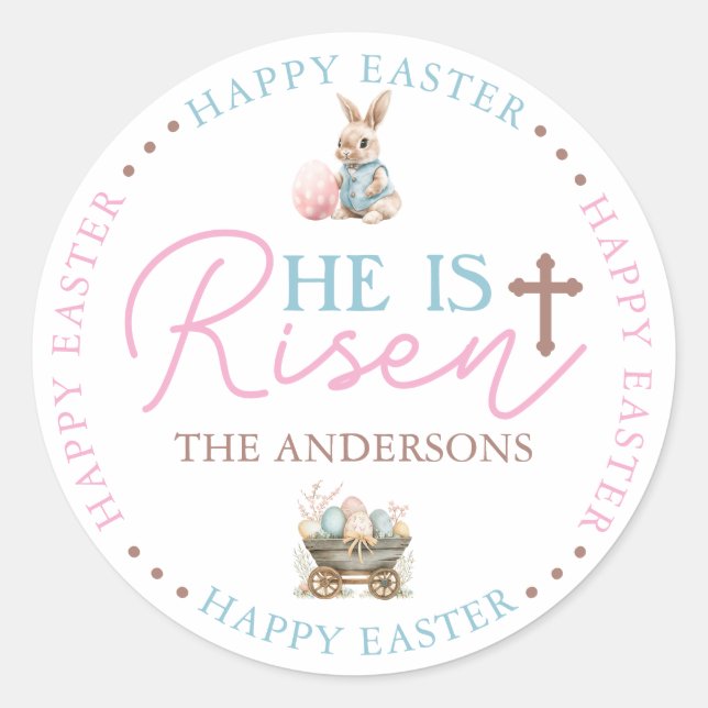 Adesivo Ele é Risen Pink & Blue Sticker (Frente)