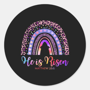 Adesivo Ele É Risen Rainbow Felz pascoa White Christian J