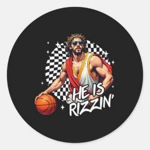 Adesivo Ele É Risen Rizzin Páscoa Jesus Christian Faith B