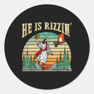 Adesivo Ele é Rizzin Bysketbyll Dia da Páscoa