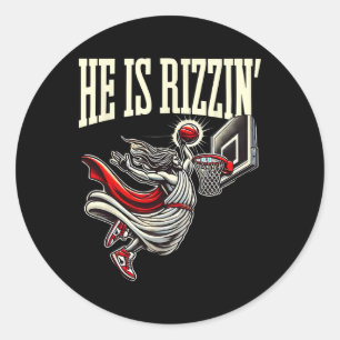 Adesivo Ele É Rizzin Engraçado Jesus Sketll Meme