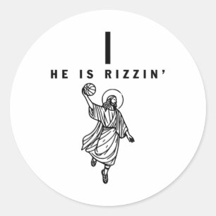 Adesivo Ele é Rizzin Páscoa Jesus Basquete Christian Rel