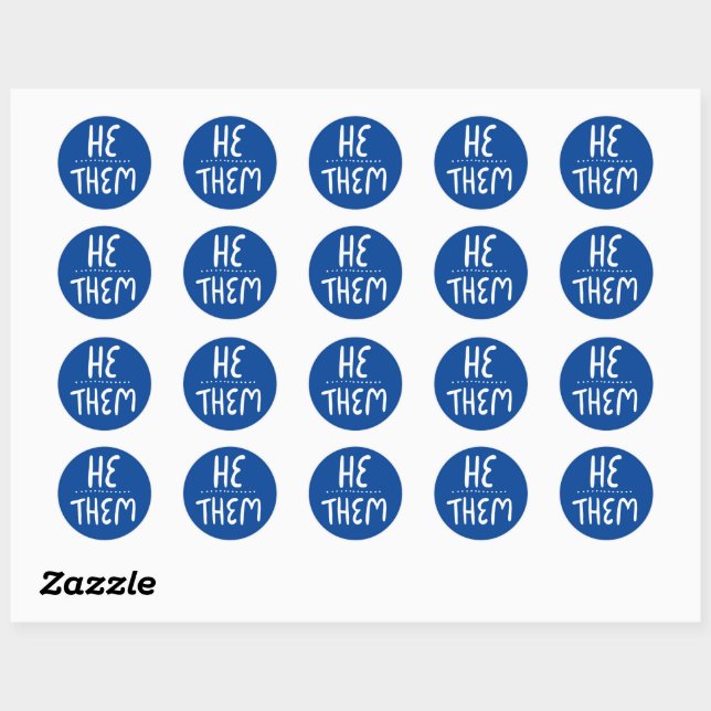 Adesivo ELE/ELES Contém Manual Azul Conjunto de (Folha)