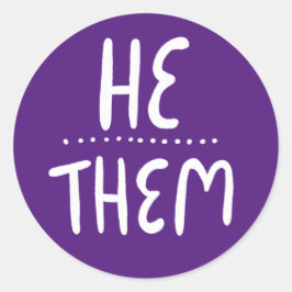 Adesivo ELE/ELES Contém o Conjunto de Manual Roxo de