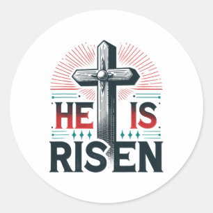 Adesivo Ele Está Riscado, Jesus, Dia da Páscoa Cristã