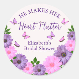 Adesivo Ele Faz Seu Coração Bater Asa Bridal Shower