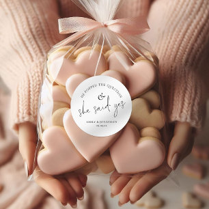 Adesivo Ele Fez A Pergunta Ela Disse Sim