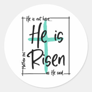 Adesivo Ele Não Está Aqui Ele Ressuscitou Jesus Cruz Crist