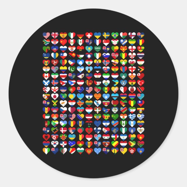 Adesivo Ele Passa Pavilhas Dos Países Da Unidade Mundial (Frente)