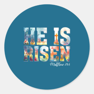Adesivo Ele ressuscitou boho páscoa cristão jesus 