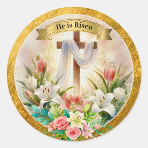 Adesivo Ele Ressuscitou Cristão - Páscoa Religiosa