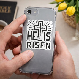 Adesivo Ele Ressuscitou Cruz de Páscoa