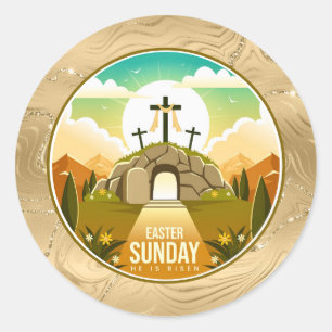 Adesivo Ele Ressuscitou e Celebração do Domingo de Ressurr