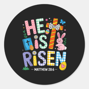 Adesivo Ele Ressuscitou Jesus Cristão Feliz Páscoa Mulhere