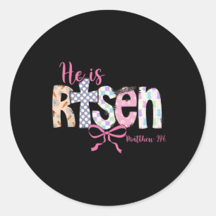 Adesivo Ele Ressuscitou Jesus Cristão Feliz Páscoa Ressusc