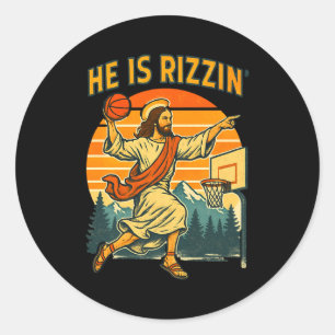 Adesivo Ele ressuscitou rizzin páscoa fé cristã jesus ba