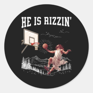 Adesivo Ele Ressuscitou Rizzin' Páscoa Jesus Fé Cristã S