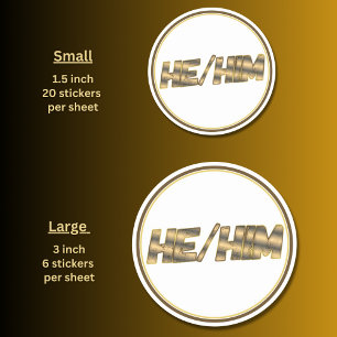 Adesivo Ele Tem Uma Camiseta Dourada