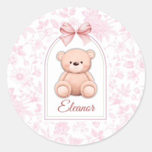 Adesivo Eleanor Design de Enfermeiro de Urso Rosa Person