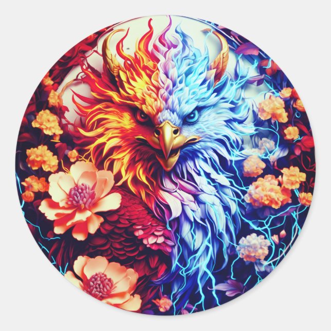 Adesivo Electric Neon Eagle Sticker (Frente)