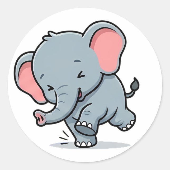 Adesivo Elefante Bebê (Frente)