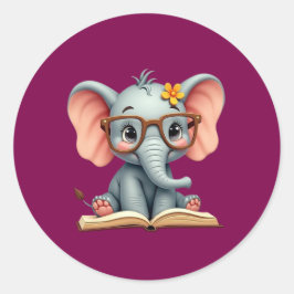 Adesivo Elefante Bebê Sábio