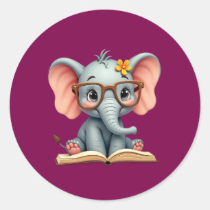 Adesivo Elefante Bebê Sábio