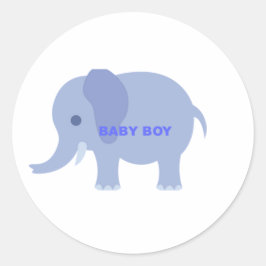 Adesivo Elefante Blue Baby Boy