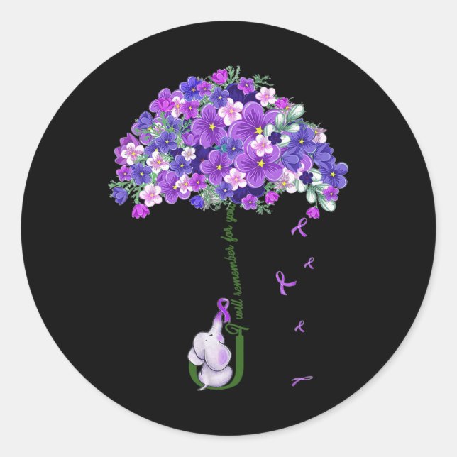 Adesivo Elefante Bonito Que Lembrarei Por Você (Frente)