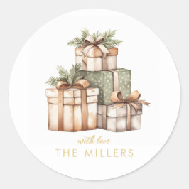 Adesivo Elefante Branco do Exchange de Presente de Natal