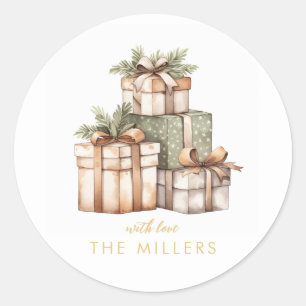 Adesivo Elefante Branco do Exchange de Presente de Natal