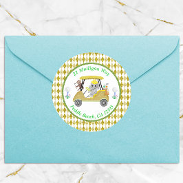 Adesivo Elefante brilhante e Chá de fraldas de golfe macac