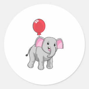 Adesivo Elefante com balão