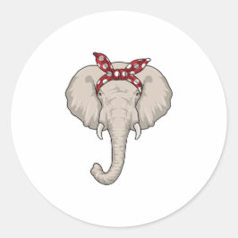 Adesivo Elefante com Bandana