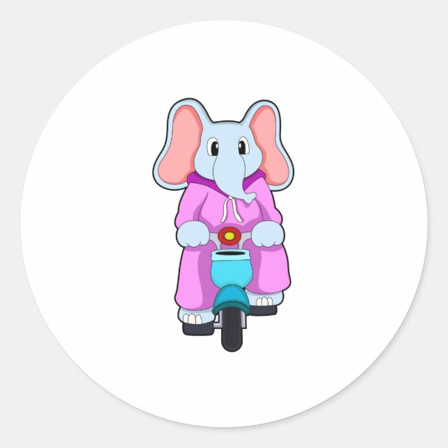 Adesivo Elefante com Bicicleta (Frente)