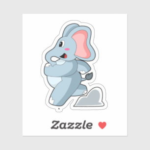 Adesivo Elefante como Runner