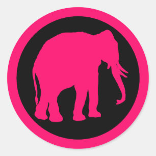 ADESIVO ELEFANTE COR-DE-ROSA