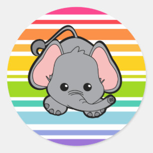 Adesivo Elefante Cutie do bebê