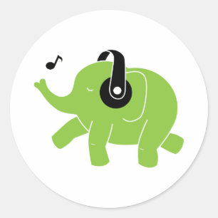 Adesivo Elefante da dança